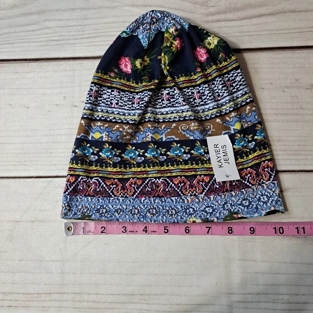 Kayier Jemis Vibrant Patterned Beanie Hat